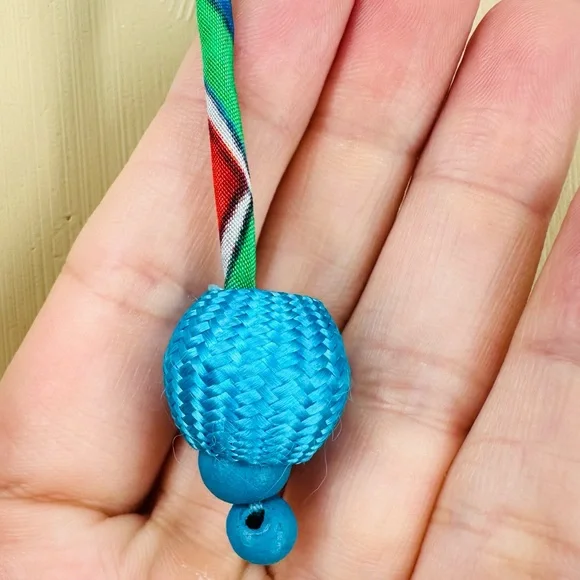 Shahida Parides Convertible Blue Multi Printed Silk Maxi Dress Eclectic One Size - Picture 9 of 10